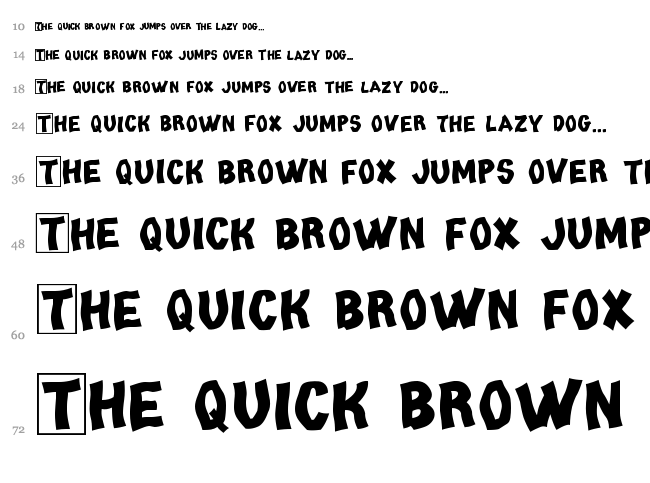 Tango font waterfall